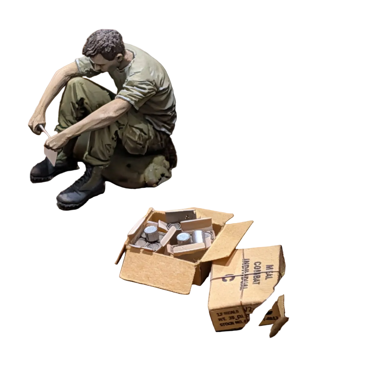 Vietnam War U.S. C-Rations (Opened & Sealed) – 1/35