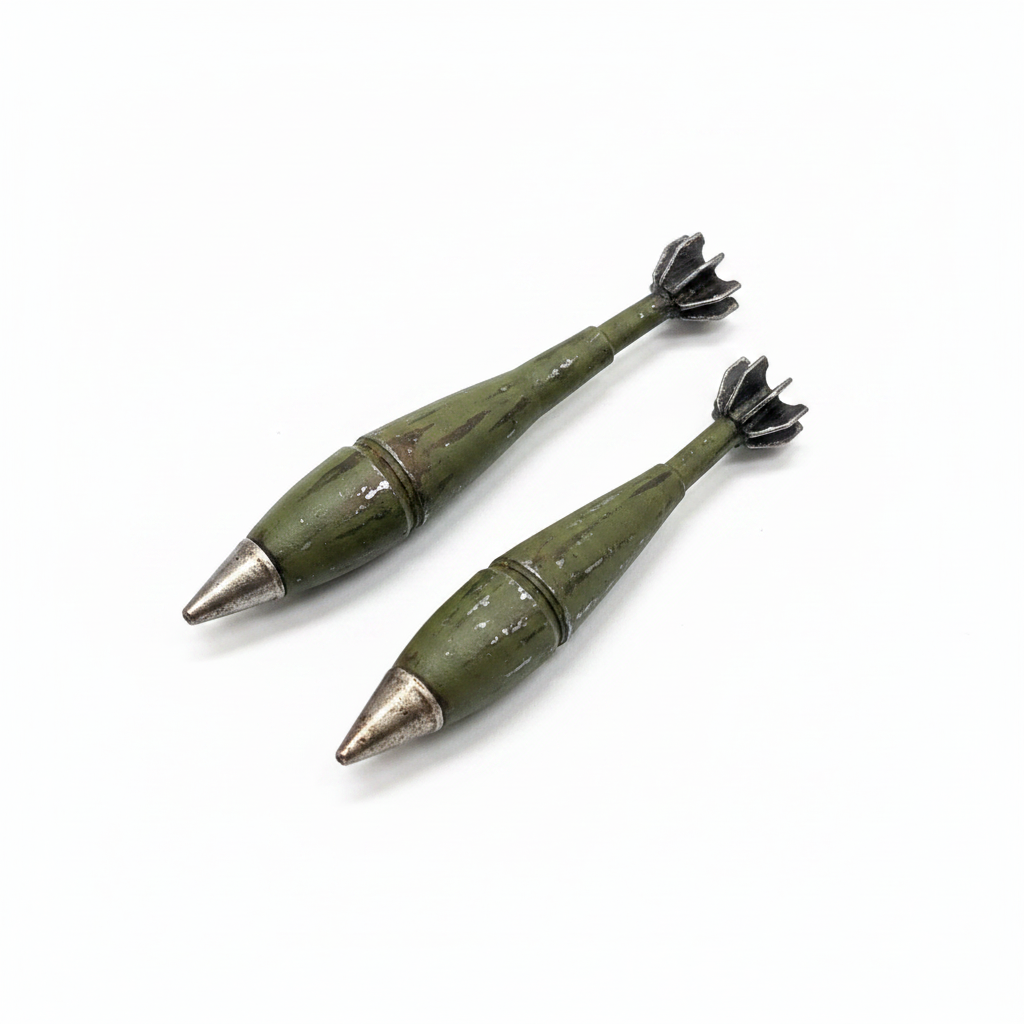 120mm Zero Charge Mortar Round Set - 1/35