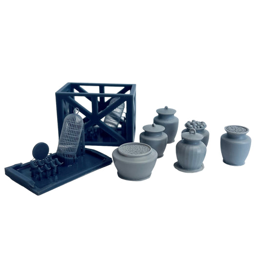 Vietnamese Foods Urns and Bird Cages - 1/35