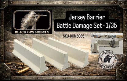 Jersey Barrier Battle Damage Set - 1/35