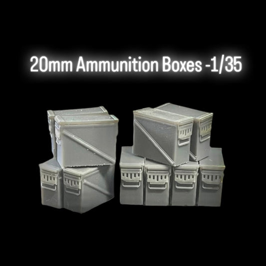 20mm Ammunition Boxes -1/35