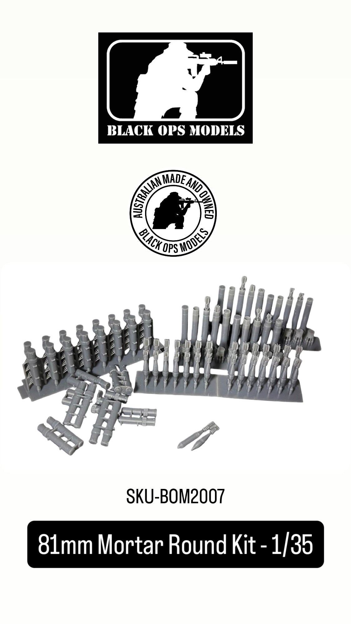 81mm Mortar Round Kit - 1/35