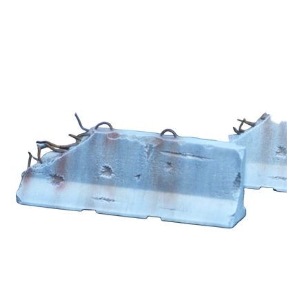 Jersey Barrier - Heavy and Light Damage Set - 1/35
