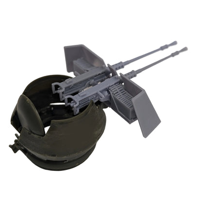 M2HB 50 Cal. Machine Gun Twin Mount & Improvised Gun Shield - 1/35