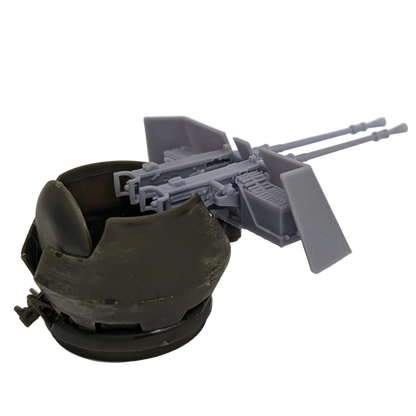 M2HB 50 Cal. Machine Gun Twin Mount & Improvised Gun Shield - 1/48