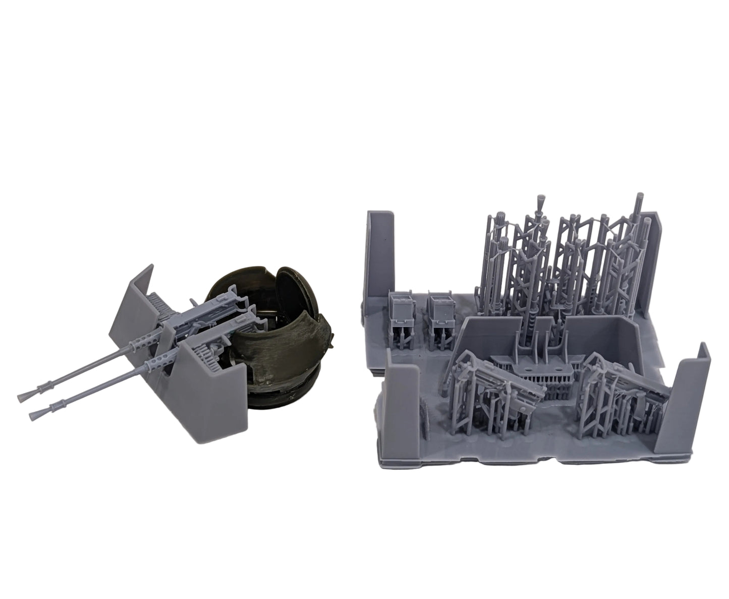 M2HB 50 Cal. Machine Gun Twin Mount & Improvised Gun Shield - 1/48