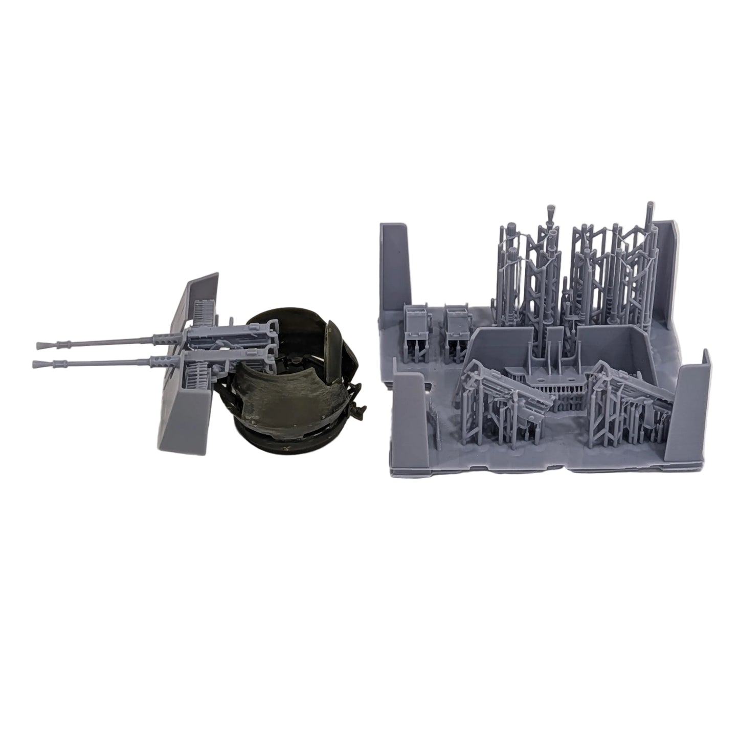 M2HB 50 Cal. Machine Gun Twin Mount & Improvised Gun Shield - 1/48