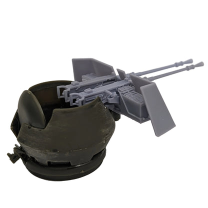 M2HB 50 Cal. Machine Gun Twin Mount & Improvised Gun Shield - 1/48