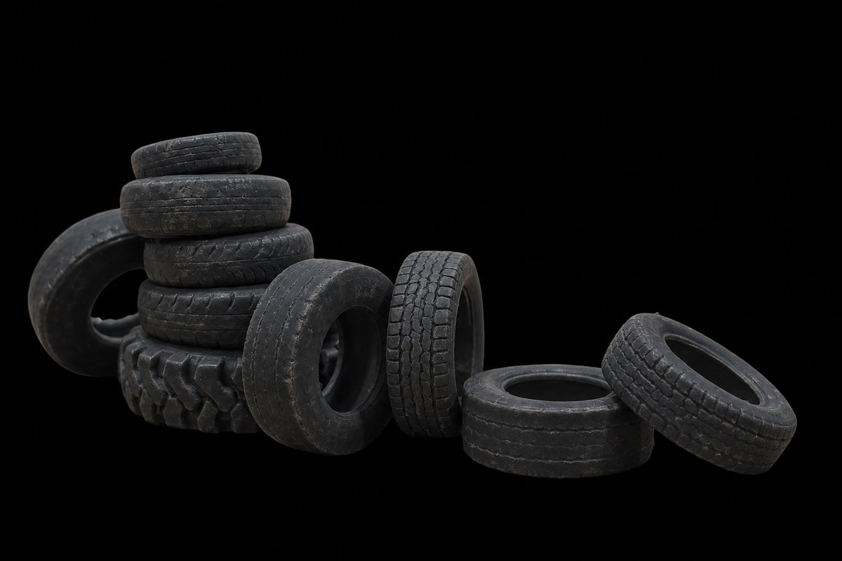 Workshop Tyre Stack & Loose Tyres – 1/35