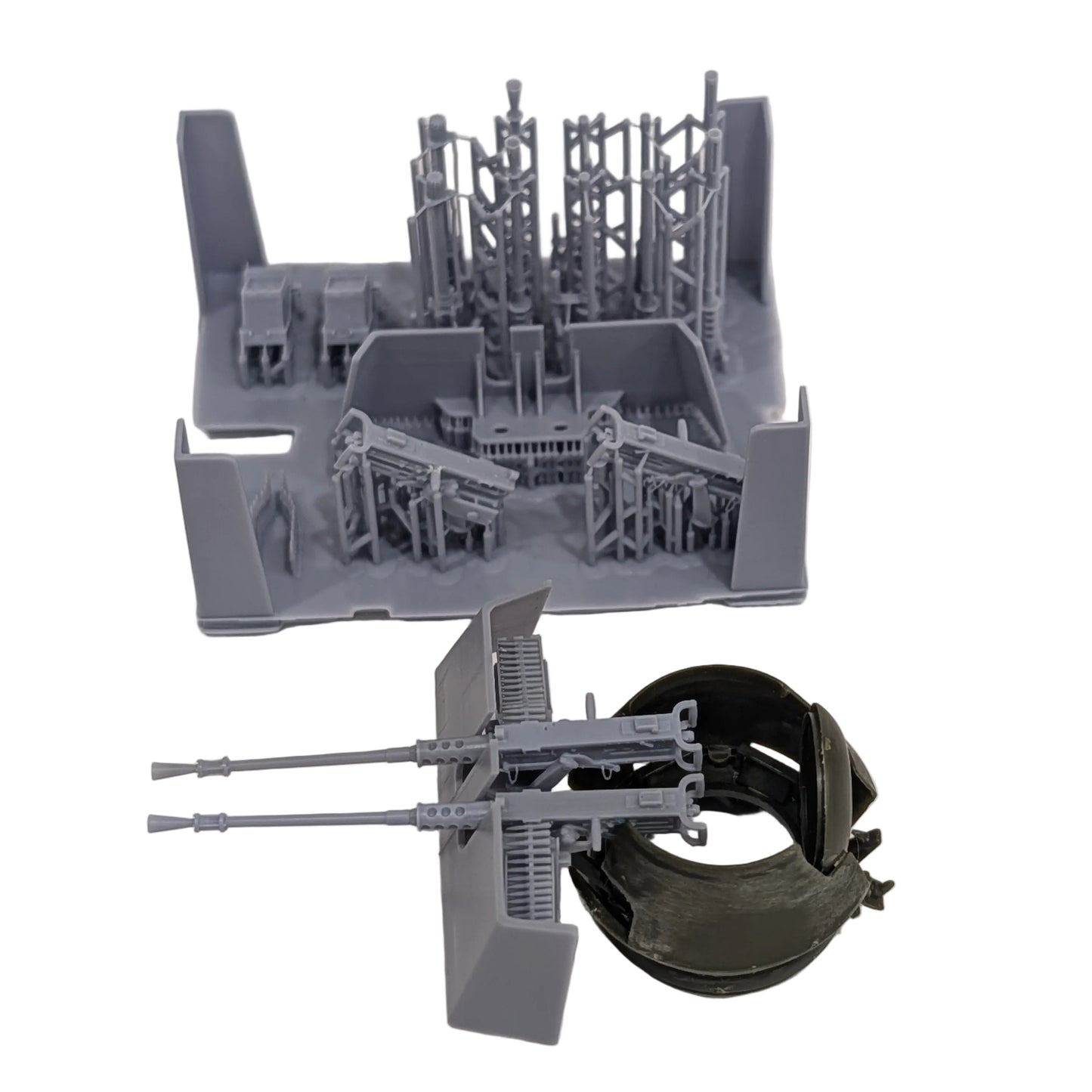 M2HB 50 Cal. Machine Gun Twin Mount & Improvised Gun Shield - 1/48