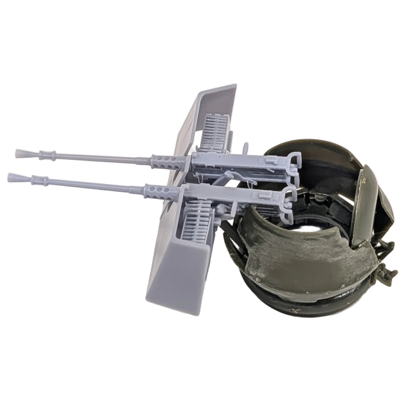 M2HB 50 Cal. Machine Gun Twin Mount & Improvised Gun Shield - 1/48