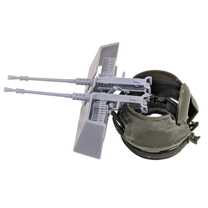 M2HB 50 Cal. Machine Gun Twin Mount & Improvised Gun Shield - 1/48