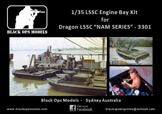 LSSC Engine Bay  Conversion Kit  for Dragon LSSC  “NAM SERIES” - 3301 - 1/35
